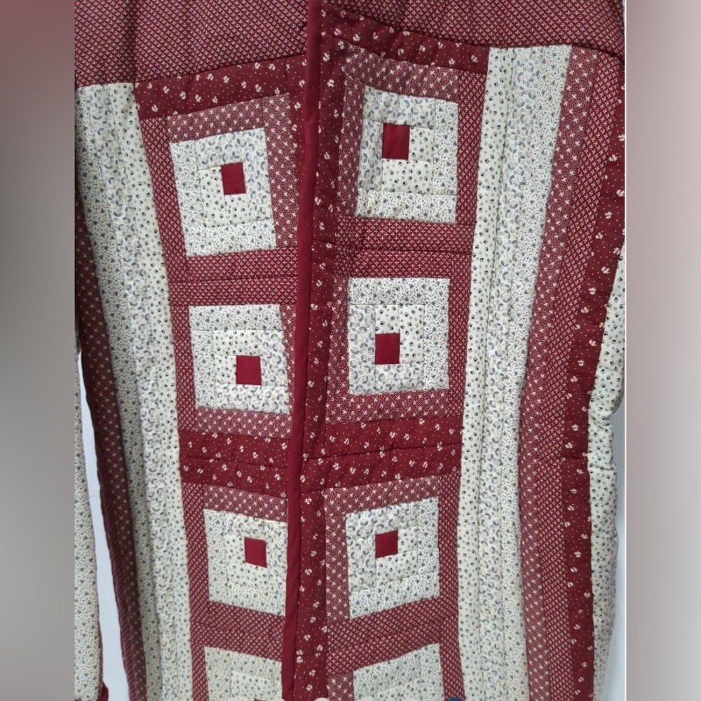 Handcrafted By Frances Quilted Patchwork Utility … - image 3